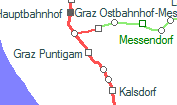 Graz Puntigam szolgálati hely helye a térképen