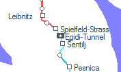 Egidi-Tunnel szolgálati hely helye a térképen