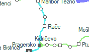 Rače szolgálati hely helye a térképen