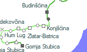 Konjšćina szolgálati hely helye a térképen