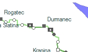 Durmanec szolglati hely helye a trkpen