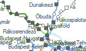 Újpest szolgálati hely helye a térképen