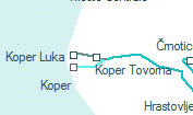 Koper Tovorna szolgálati hely helye a térképen