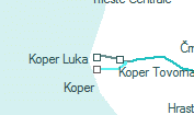 Koper Luka szolgálati hely helye a térképen