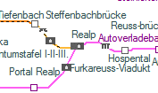 Mitschen-Tunnel szolglati hely helye a trkpen