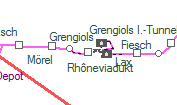 Grengiols szolgálati hely helye a térképen