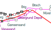 Glisergrund Depot szolgálati hely helye a térképen