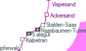 Stalden-Saas szolgálati hely helye a térképen