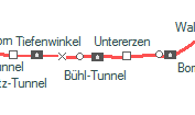 Bühl-Tunnel szolgálati hely helye a térképen