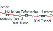 Stutz-Tunnel szolgálati hely helye a térképen