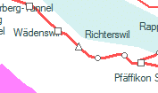 Richterswil szolgálati hely helye a térképen