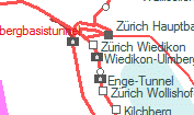 Wiedikon-Ulmberg-Tunnel szolgálati hely helye a térképen