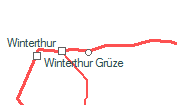 Winterthur-Hegi szolgálati hely helye a térképen