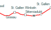 St. Gallen Winkeln szolgálati hely helye a térképen