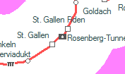 Rosenberg-Tunnel szolgálati hely helye a térképen