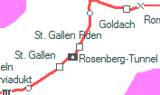 St. Gallen Fiden szolgálati hely helye a térképen