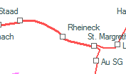 Rheineck szolgálati hely helye a térképen