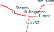 St. Margrethen szolgálati hely helye a térképen