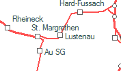 Lustenau szolgálati hely helye a térképen
