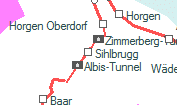 Sihlbrugg szolgálati hely helye a térképen