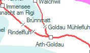 Goldau Mühlefluh szolgálati hely helye a térképen