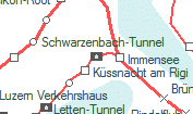 Schwarzenbach-Tunnel szolgálati hely helye a térképen