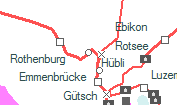 Rothenburg Dorf szolgálati hely helye a térképen