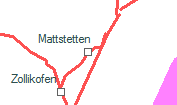 Mattstetten szolgálati hely helye a térképen