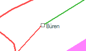 Büren szolgálati hely helye a térképen