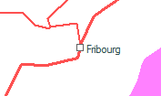 Fribourg szolgálati hely helye a térképen