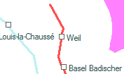 Weil szolgálati hely helye a térképen