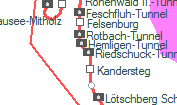 Riedschuck-Tunnel szolgálati hely helye a térképen
