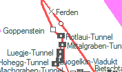 Rotlaui-Tunnel szolgálati hely helye a térképen