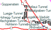 Hohegg-Tunnel szolgálati hely helye a térképen