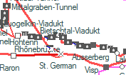 Bietschtal-Tunnel II szolgálati hely helye a térképen