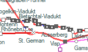Mahnkinn-Viadukt szolgálati hely helye a térképen