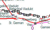 Mahnkinn-Tunnel szolgálati hely helye a térképen