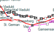 Ausserberg szolgálati hely helye a térképen