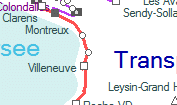 Veytaux-Chillon szolgálati hely helye a térképen
