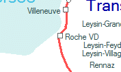 Roche VD szolgálati hely helye a térképen