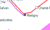 Martigny szolgálati hely helye a térképen