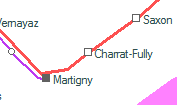 Charrat-Fully szolgálati hely helye a térképen