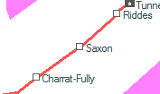 Saxon szolgálati hely helye a térképen