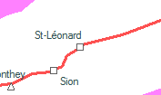 St-Léonard szolgálati hely helye a térképen