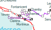 Belmont-sur-Montreux szolgálati hely helye a térképen
