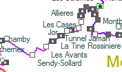 Râpes-de-Jor I/II/III/IV/V/VI szolgálati hely helye a térképen