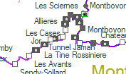 Les Cases szolgálati hely helye a térképen