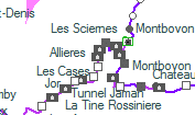 Tunnel Gites szolgálati hely helye a térképen