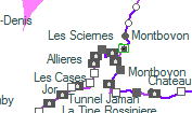 Tunnel Botzet szolgálati hely helye a térképen