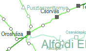 Orosházi tanyák szolgálati hely helye a térképen